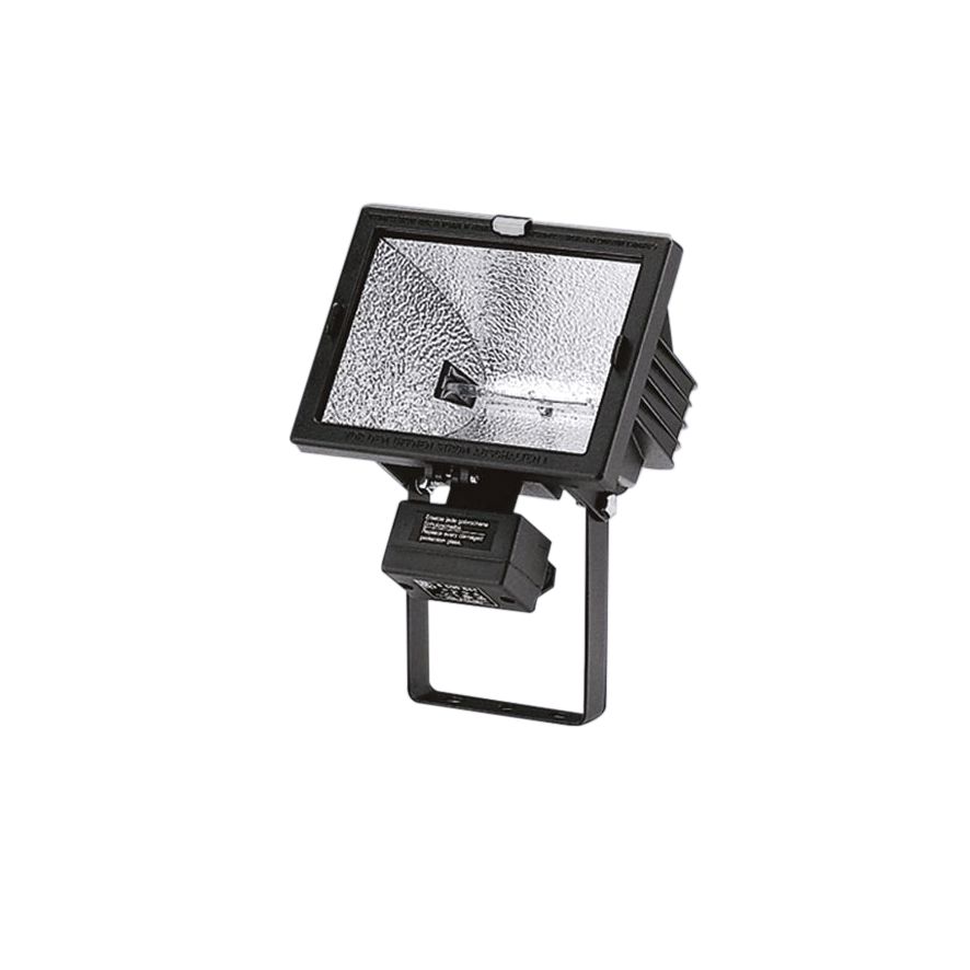 Wandstrahler 500W 9500lm R7s sw mt IP55 Alu RF:hochglänzend mediumstrahlend