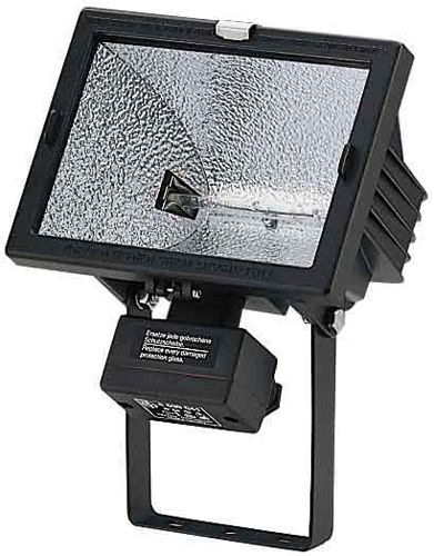 Wandstrahler 500W 9500lm R7s alu mt IP55 RF:hochglänzend mediumstrahlend