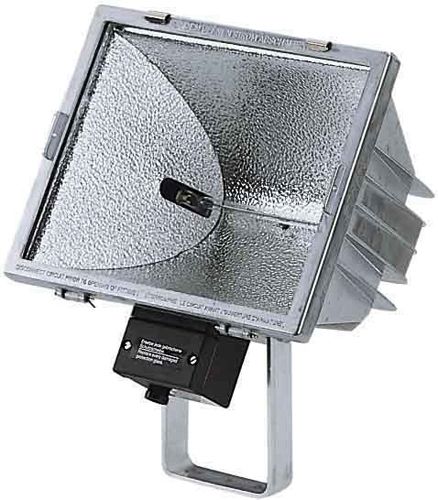 Wandstrahler 1000W R7s alu mt IP55 breitstr RF:hochglänzend Direktans