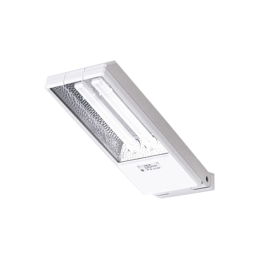 Anbaustrahler 60W 3600lm VVG 2G11 ws mt VVG induktiv Alu IP54 RF:hochglänzend