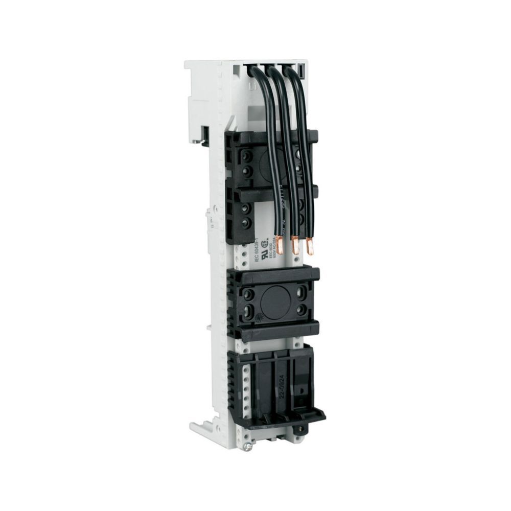 Sammelschienenadapter Abst=60mm B35mm 2Tragschien Rundleiter/CU-Band 32A 45mm