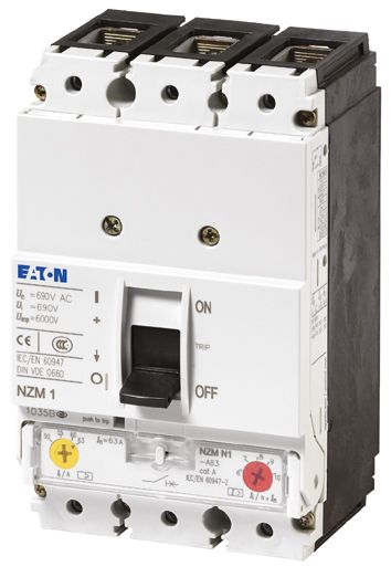 Leistungsschalter 40A 3p 32-40A/In IP20 Motorantrieb optional Festeinbau