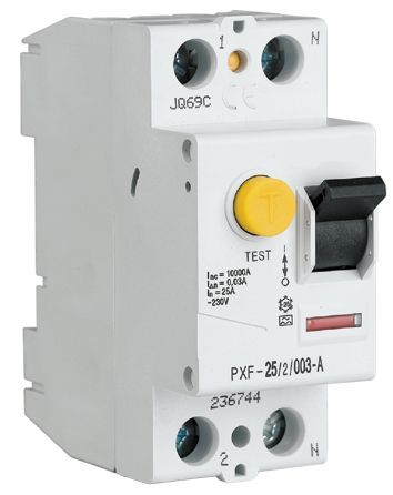 FI-Schutzschalter A 2p 230V 16A 0,03A 2TE REG 10kA 0,25kA/stoß