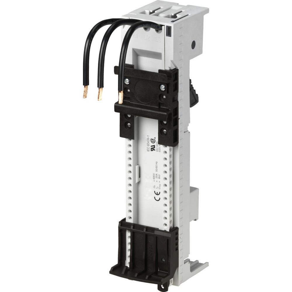 Sammelschienenadapter Abst&#x3D;60mm B30mm 1Tragschien Rundleiter/CU-Band 25A 45mm