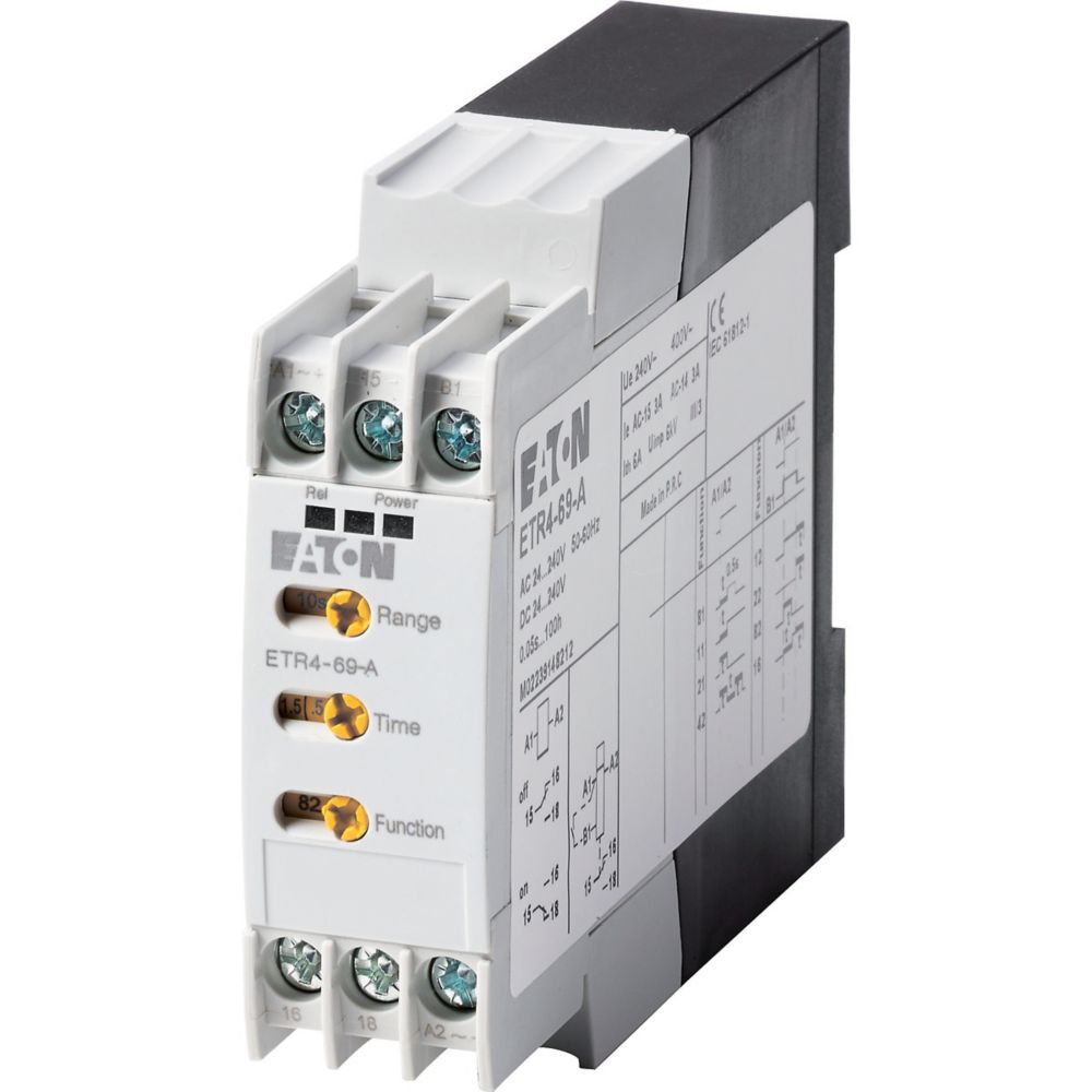 Zeitrelais 24-240V/AC 0.05s-100h ansprVerz Funktion ansprechverzögert