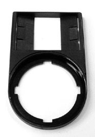 Schildträger 30x50mm Wappen sw Ø22,5mm