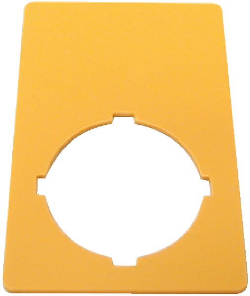 Bezeichnungsschild ge rechteck NOT-AUS Bez.Schild Englisch 33x50mm