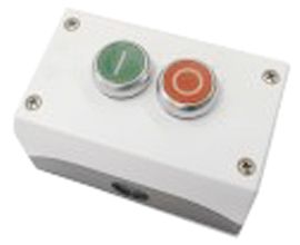 Drucktaster 2f rt/gn rnd Ø22,5mm 2S 2Ö IP67/IP69K fl Tastend