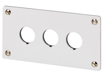 Einbauplatte Alu 1f Ø22mm 72x72mm ge