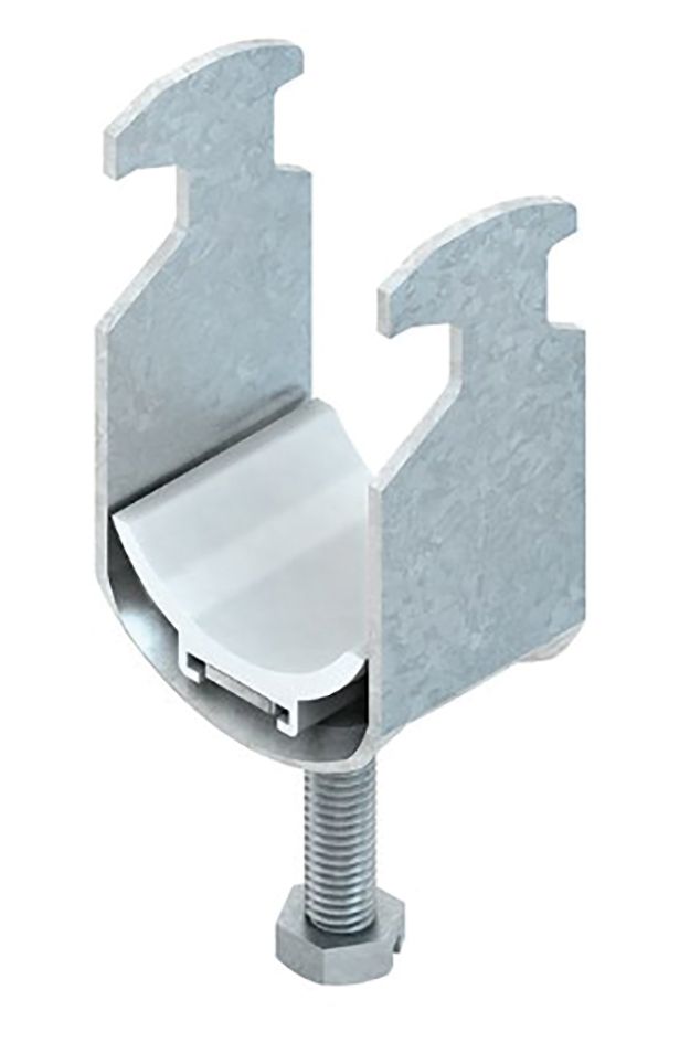 Bügelschelle 46-50mm 1f ST Profilschiene Wanne=Kunststoff hfr