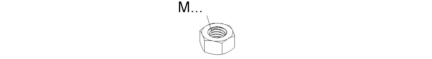 Mutter M10 ST hfrSW16mm g/vz