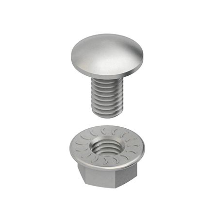 Maschinenschraube/Bolzen M6x12mm 4.8 m.Mutter SW10 ST g/vz