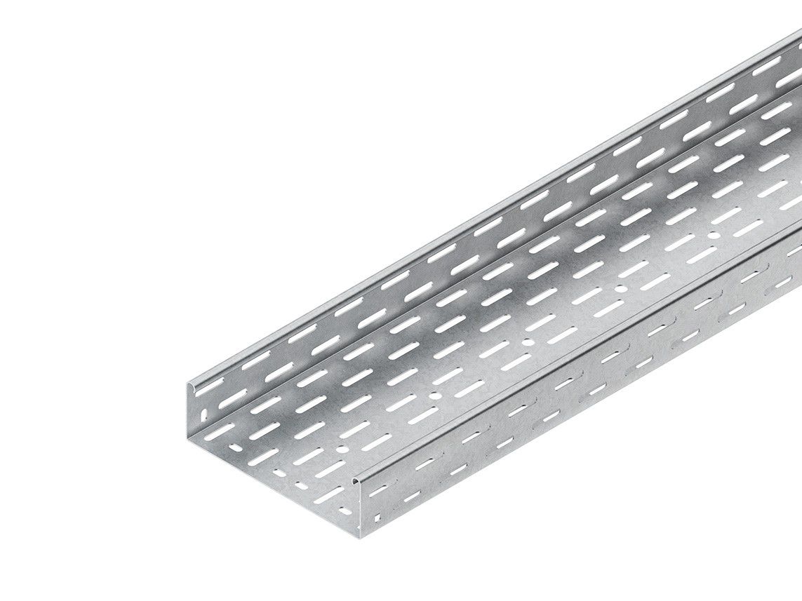 Kabelrinne 60x400x1,5mm mitgel.Verb Rinne 3000mm Seitenl f.Funktionserh