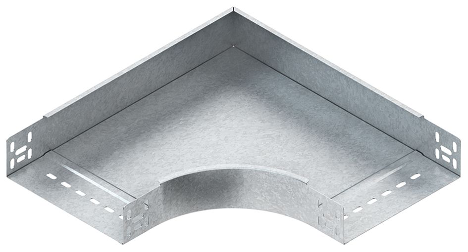 Bogen_starr 90° horiz 60x600mm int.Verb integrierter Verbinder60x600mm R=138mm