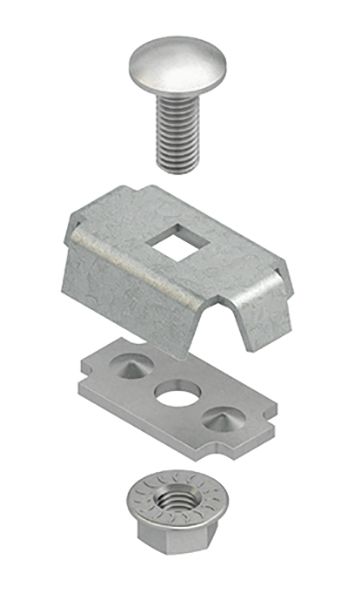 Verbinder Kabeltrag ST Schraubverb 37mm Gitterrinne f.Gitterrinne 3,5-4,8mm