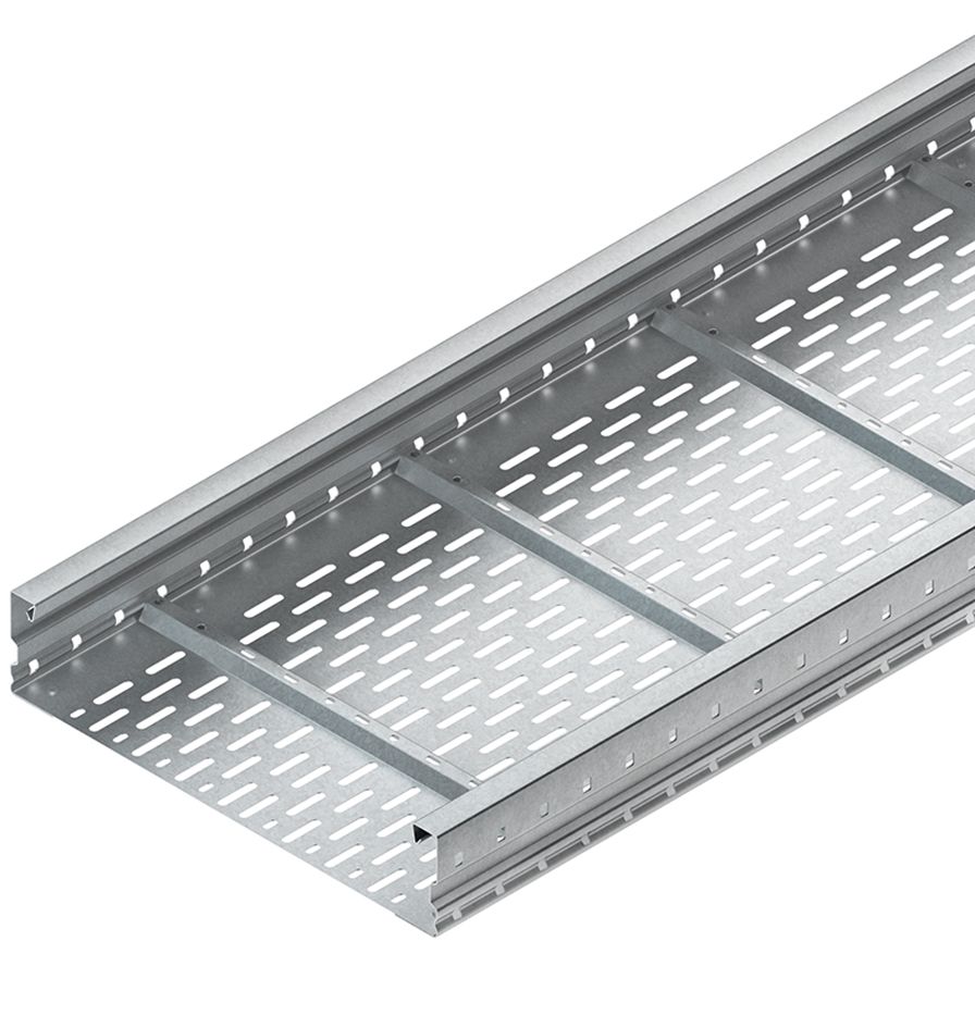 Weitspannkabelrinne 105x400x1,5mm o.Verb 6000mm Seitenl 34800qmm