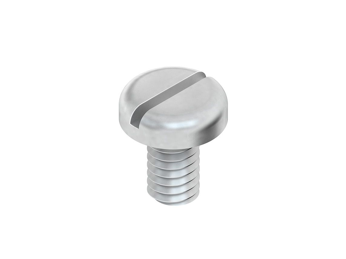 Flachrundschraube M6x12mm Flachkopf 4.8 Schlitz g/vz