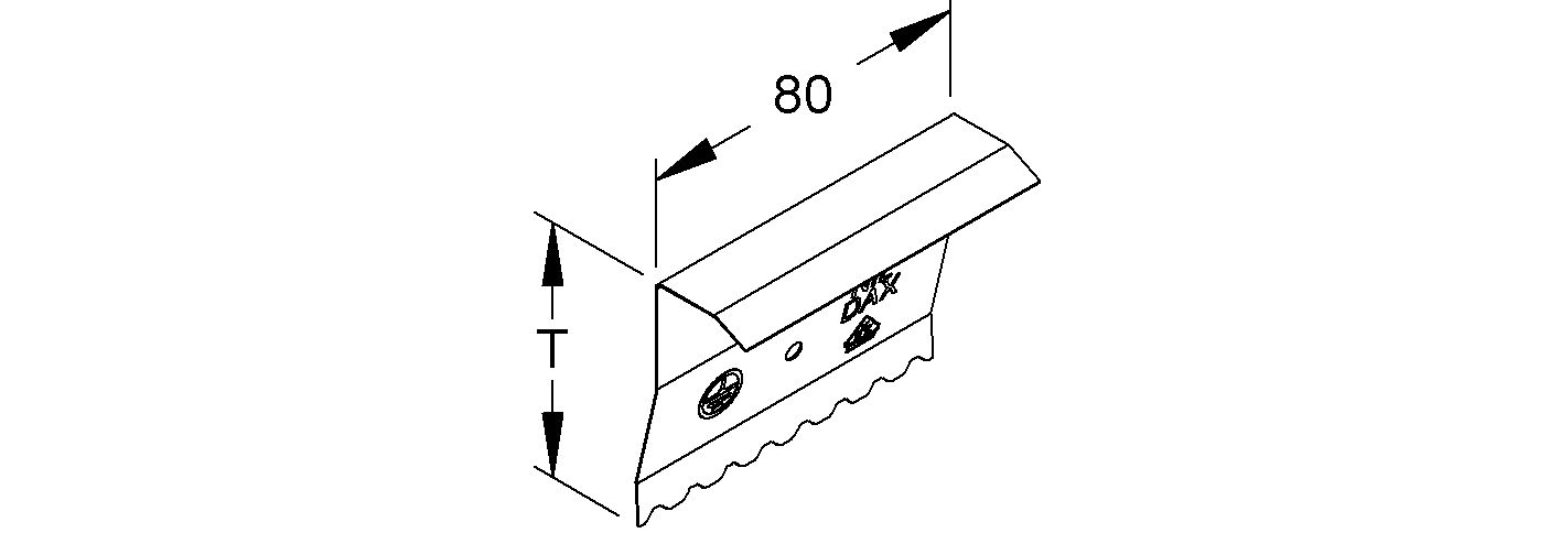 Stoßverbinder GEB-K VA 133x60mm Kupplung
