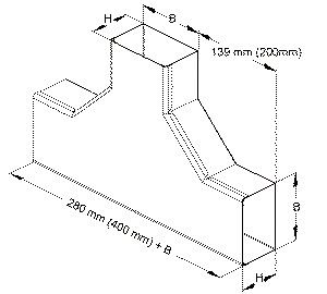 T-Stück LF-K 60x90mm UT/OT ST indiv hfr