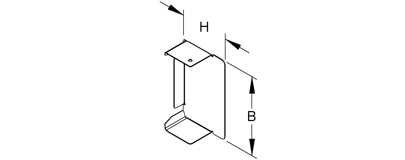 Endstück LF-K 100x100mm li/re VA natur unbeh