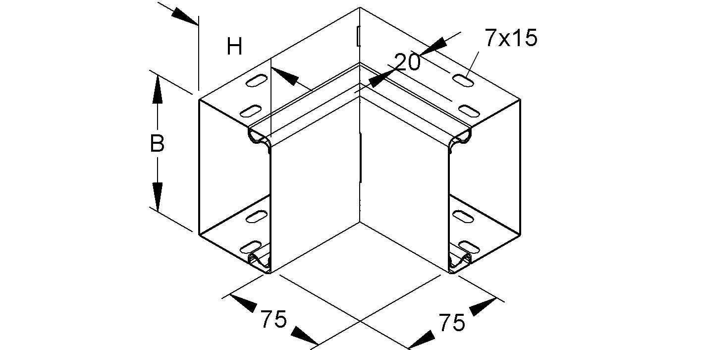Inneneck LF-K 60x60mm natur UT/OT hfr vz ST