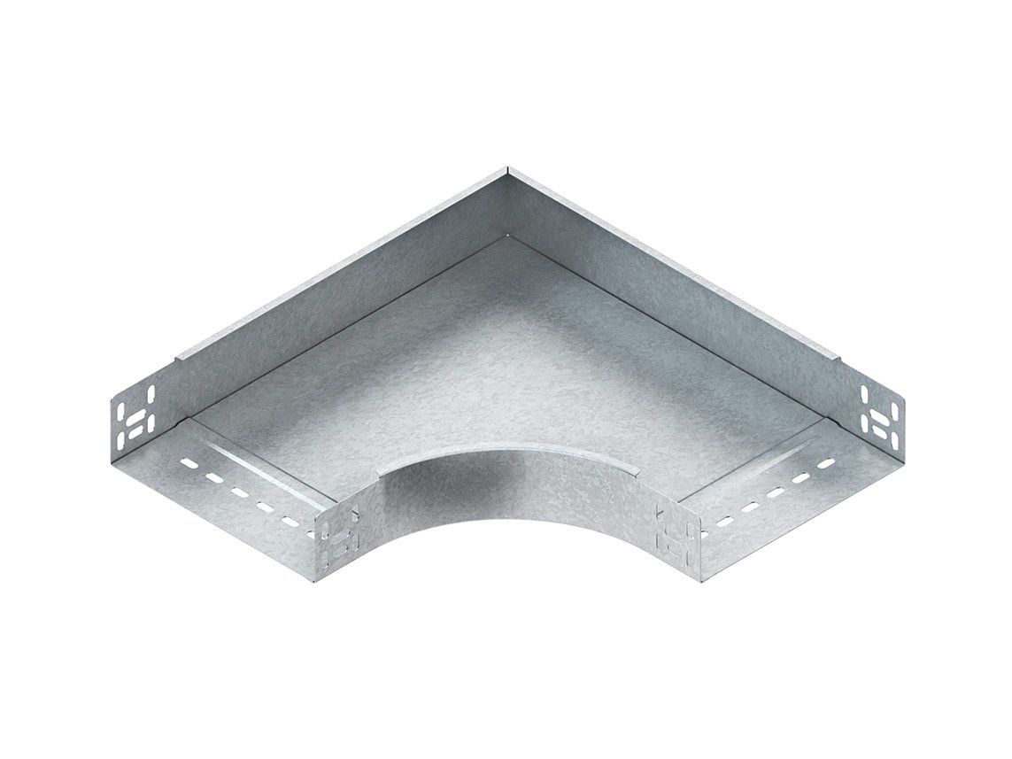 Bogen_starr 90° ST horiz 60x300mm int.Verb integrierter Verbinder60x300mm