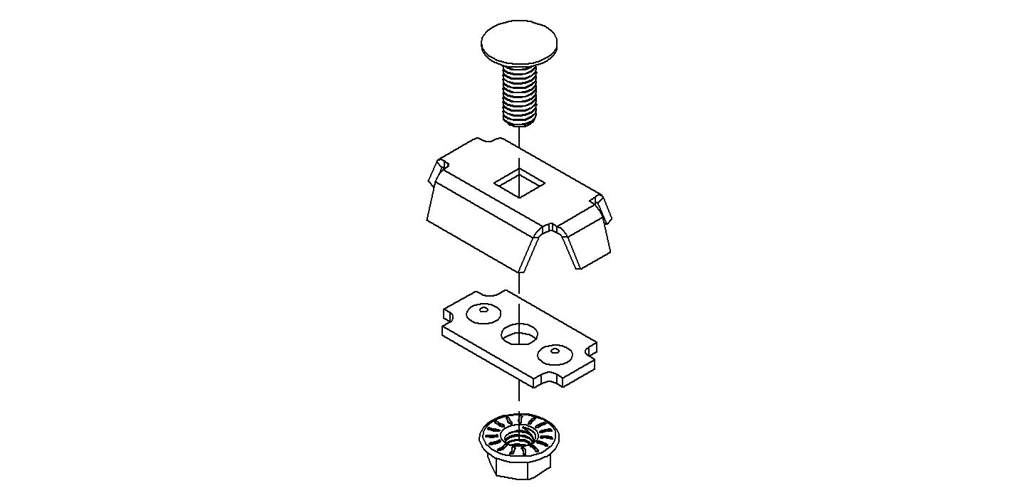 Verbinder Kabeltrag ST Schraubverb 37mm Gitterrinne f.Gitterrinne 3,5-4,8mm