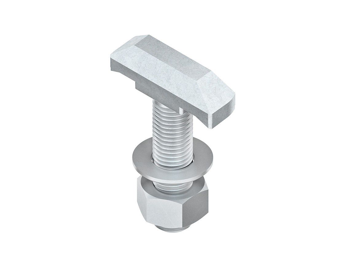 Maschinenschraube/Bolzen M12x80mm 4.8 m.Mutter Mit Unterlegscheibe g/vz