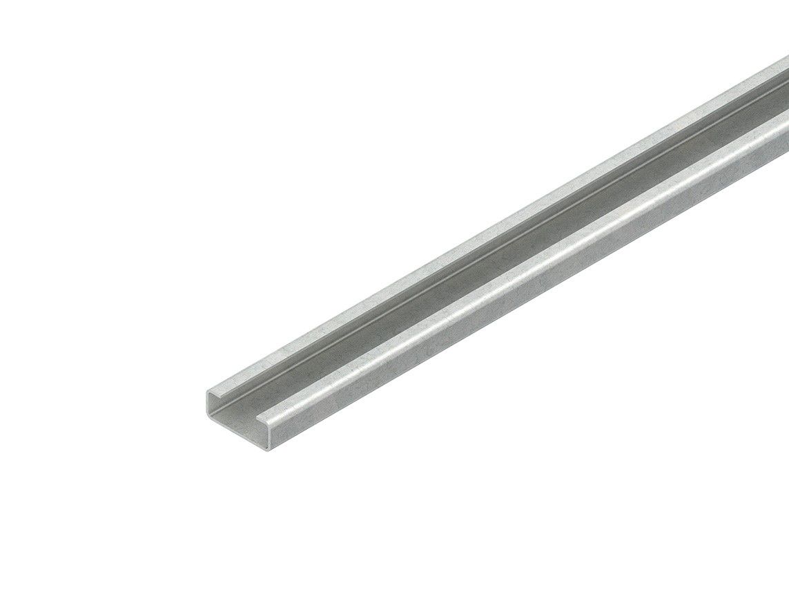 C-Profilschiene ST 2000x20x8mm 11mm D0,75mm