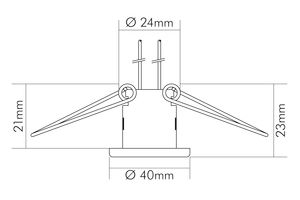 Lichtpunkt 20W NV ti Konv IP20 G4