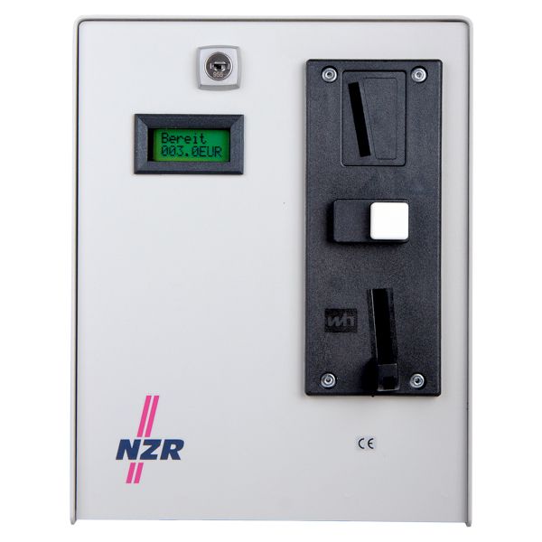 Münzzähler 0,5EUR 230V zeitabh 2zeil_LCD CPU AC 185x238x150mm