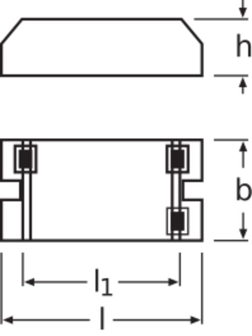Vorschaltgerät 18-24W elektr f.T5 f.T8 f.T-R Für Lampenart T-R f.TC-L MW