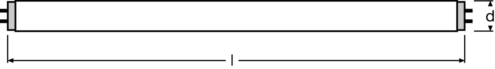 Leuchtstofflampe 58W LUMILUX 4000K G13 Stab 5200lm Ø26mm 1500mm 840