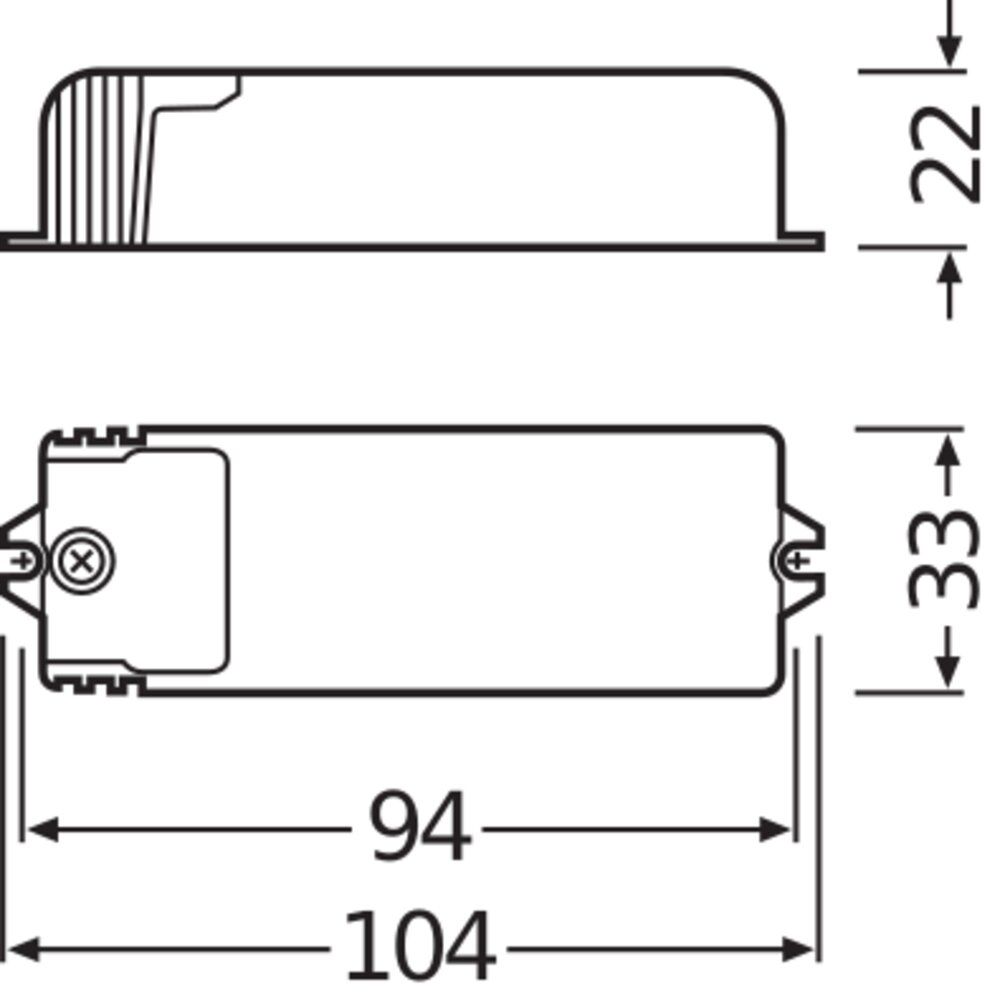 Sicherheitstrafo 20-75W 11,5V gr 104x38x22mm elektr.Trafo