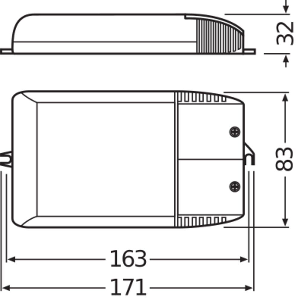 Vorschaltgerät 39W elektr f.HI 155x83mm Für Lampenart HI