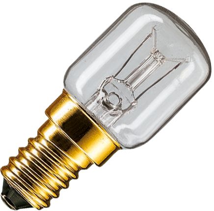 Backofenlampe 15W kl PRACTITONE E14 60mA 230-240V Ø22x49mm Stoßf