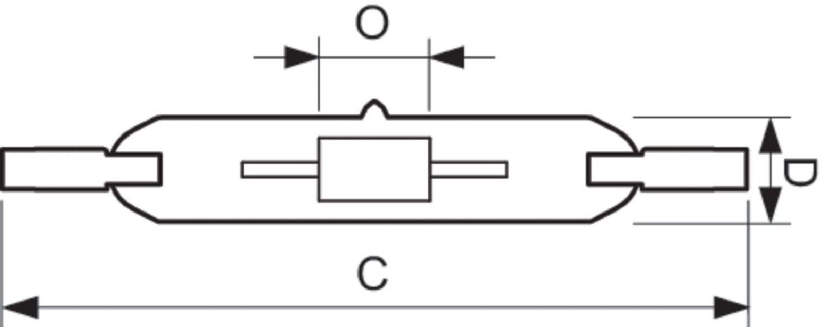 Halogen-Metalldampflampe MASTER 71,5W UV 4200K RX7s Röhre zweiseitig gesockelt
