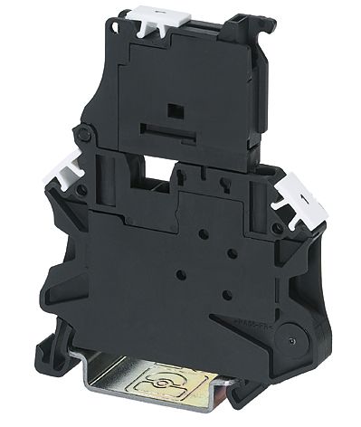 Sicherungs-Reihenklemme 0,14-6qmm LED G-Sich_5x20mm schwenkb 30-60VAC/DC 6,3A