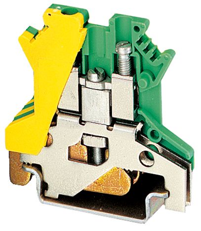Schutzleiter-Reihenklemme 25-50qmm gn/ge 1Etage Hut-/G-Schiene TH35/G32