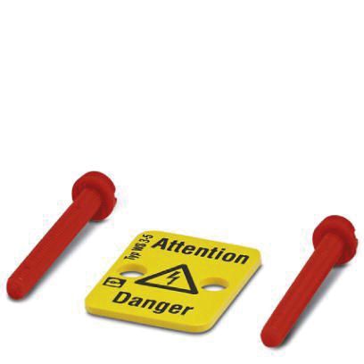 Klemmenmarkierung ge RM&#x3D;5mm horiz Blitzpfeil/Attention/Danger