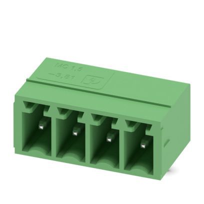 Platinenstecker Stift 4p gn 1re 3,81mm zinn Löt fester Steckverbinder