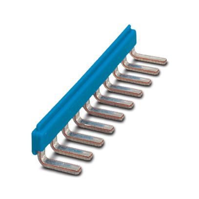 Einlegebrücker 10p bl steckb isol 24A m.Berührungss