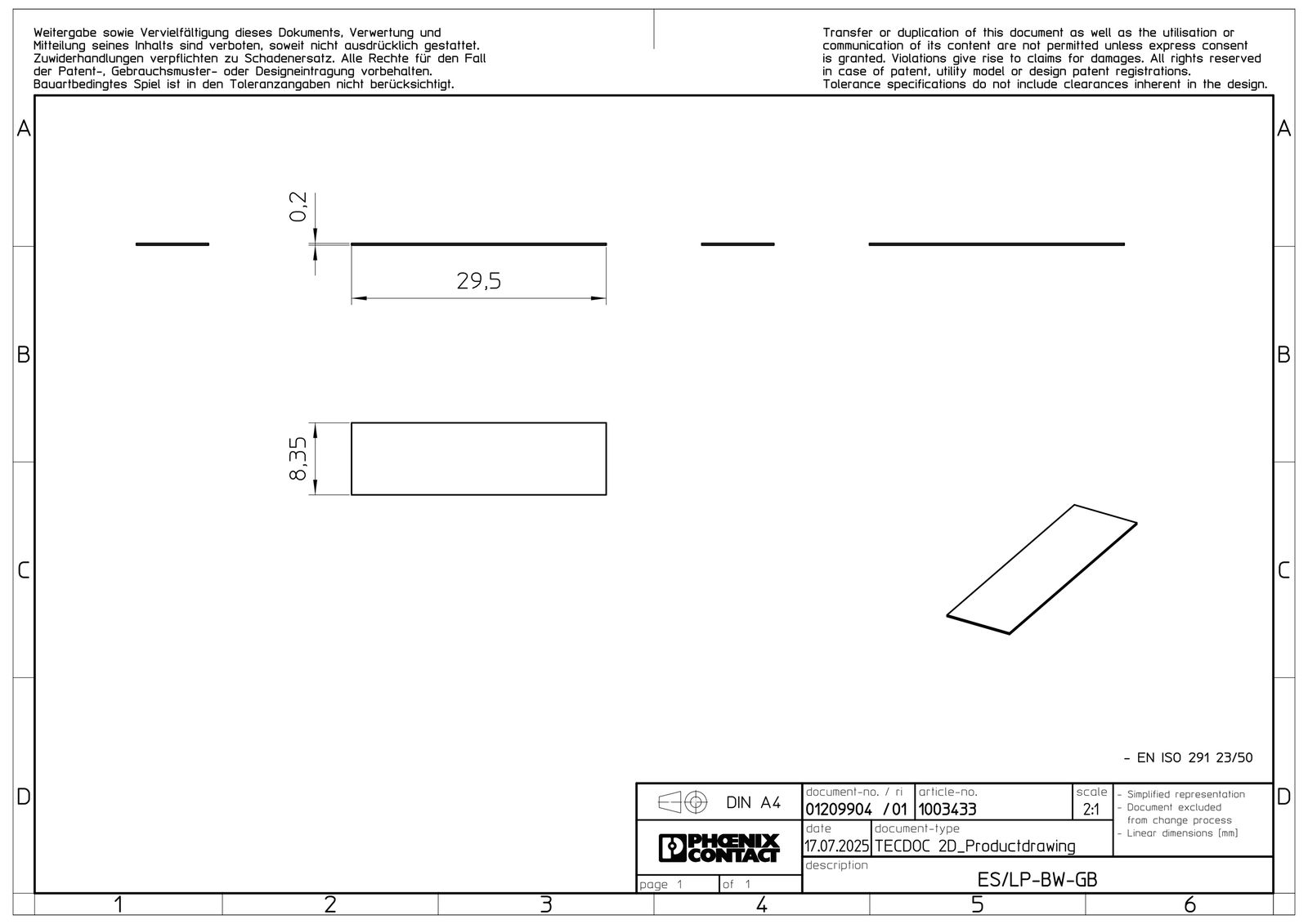 Klemmenmarkierung ws RM=8mm unbedr
