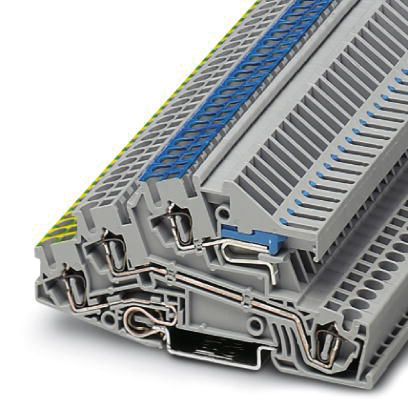 Installationsklemme 24A 0,08-4qmm 3pot gr mit N-Trennschlitten APL_erf. schräg