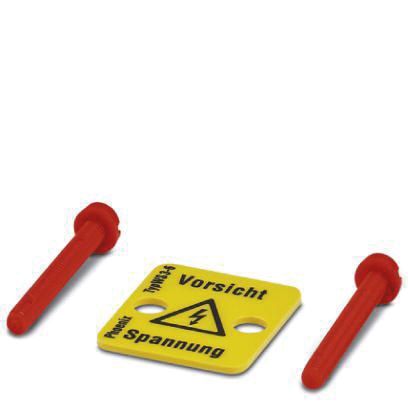 Klemmenmarkierung ge RM&#x3D;6mm horiz Blitzpfeil/Attention/Danger