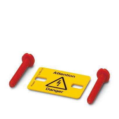 Klemmenmarkierung ge RM=8mm horiz Blitzpfeil/Attention/Danger