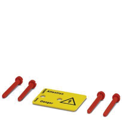 Klemmenmarkierung ge RM&#x3D;6mm horiz Blitzpfeil/Attention/Danger