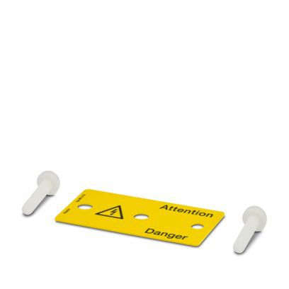 Klemmenmarkierung or RM=15mm horiz Blitzpfeil/Attention/Danger