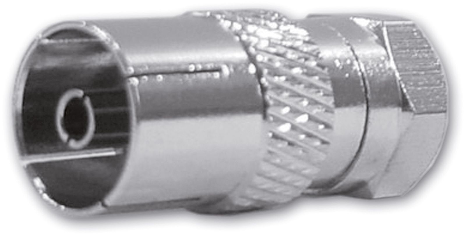 Koax-Kupplung F Stecker/Buchse 75Ohm ger