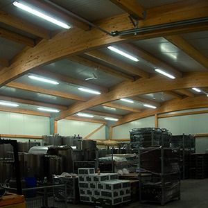 Tragschiene Lichtband 58W ws Kabelrinne m.Kabelrin 2-längig f.Kabelrinne